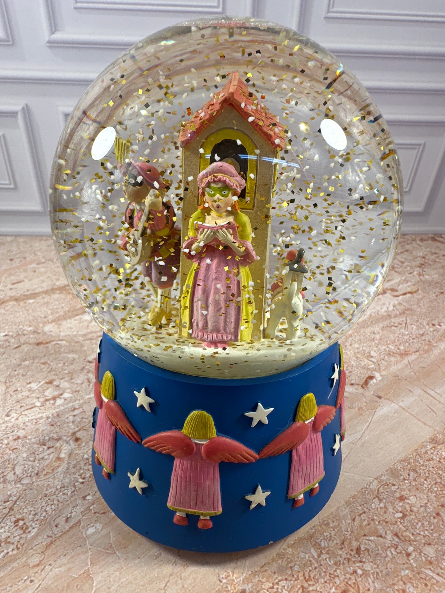 Department 56 Clown Carols Musical Snow Globe 1982 photo 6