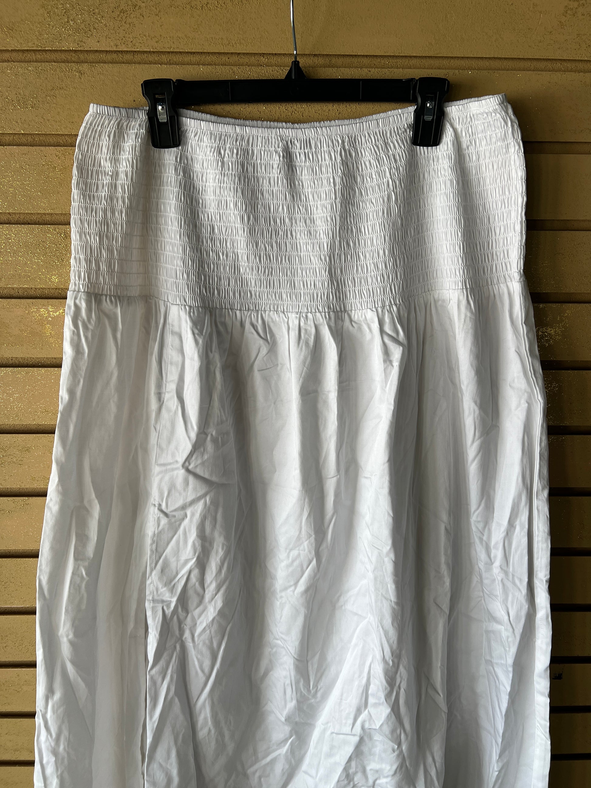 Wild Fable White Smocked Maxi Skirt, XXL, New With Tags photo 3