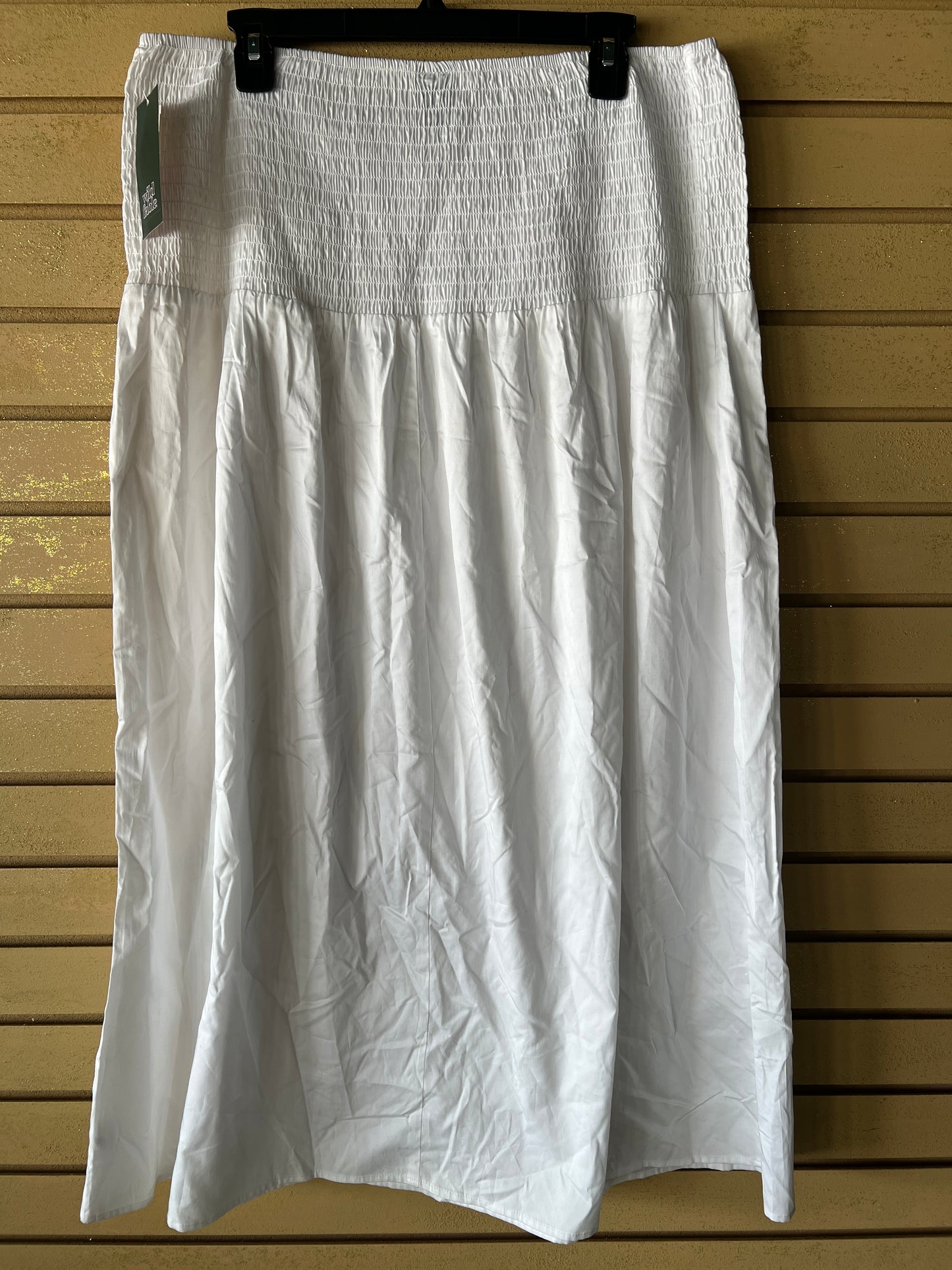Wild Fable White Smocked Maxi Skirt, XXL, New With Tags photo 5