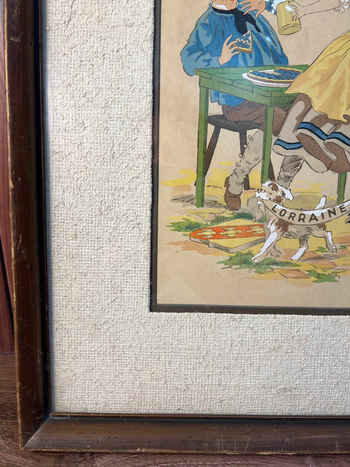 Framed Lorraine French Folk Scene Print by M. Ray photo 4
