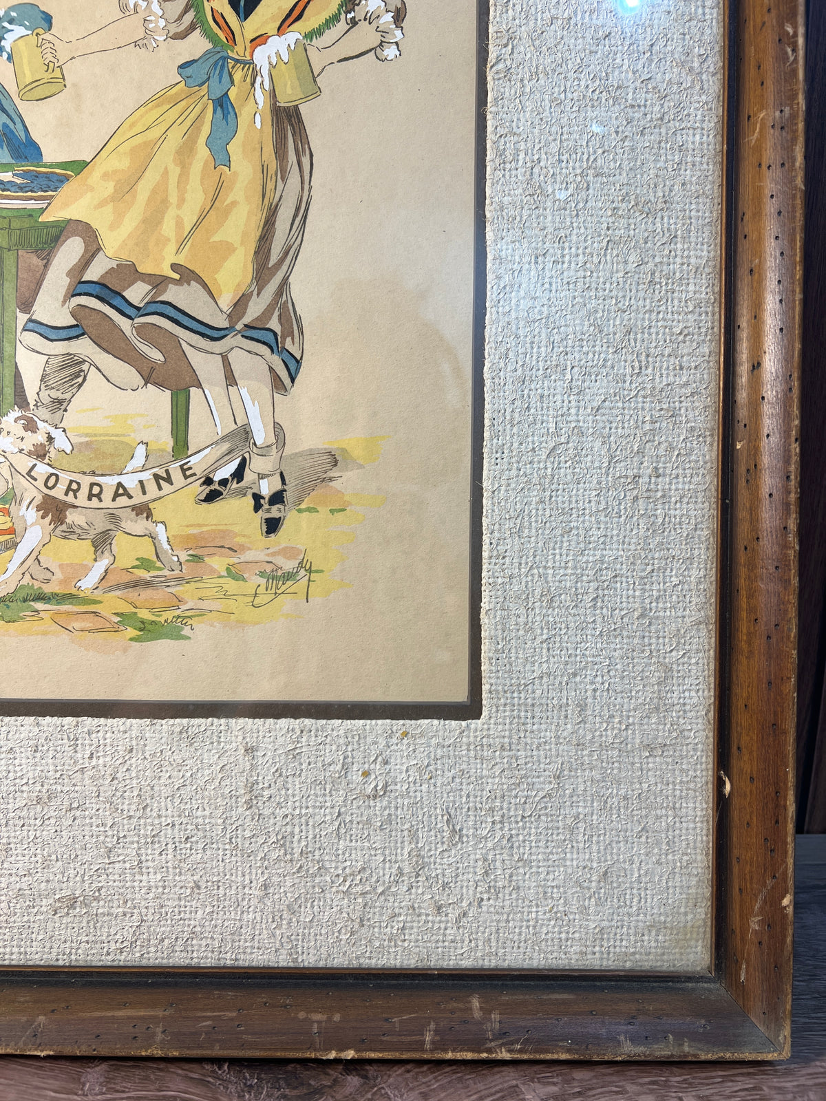 Framed Lorraine French Folk Scene Print by M. Ray photo 5