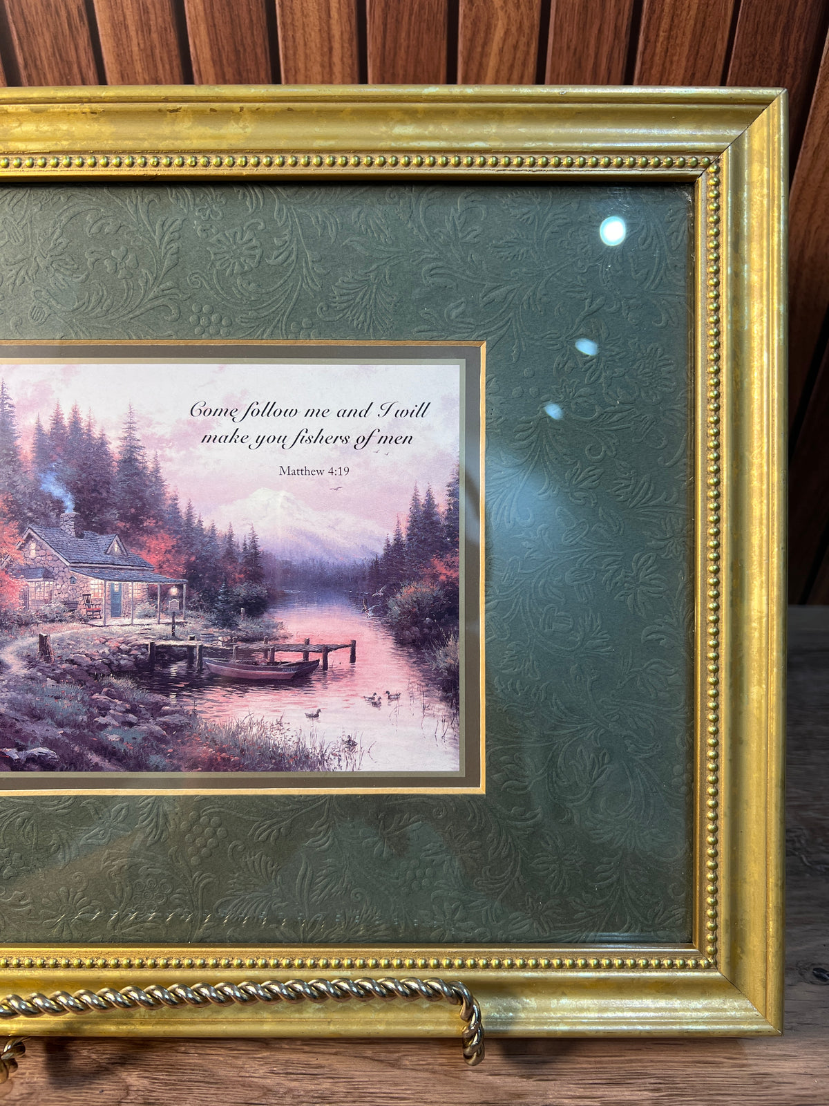 Thomas Kinkade Matthew 4:19 Framed Christian Cottage Print photo 4