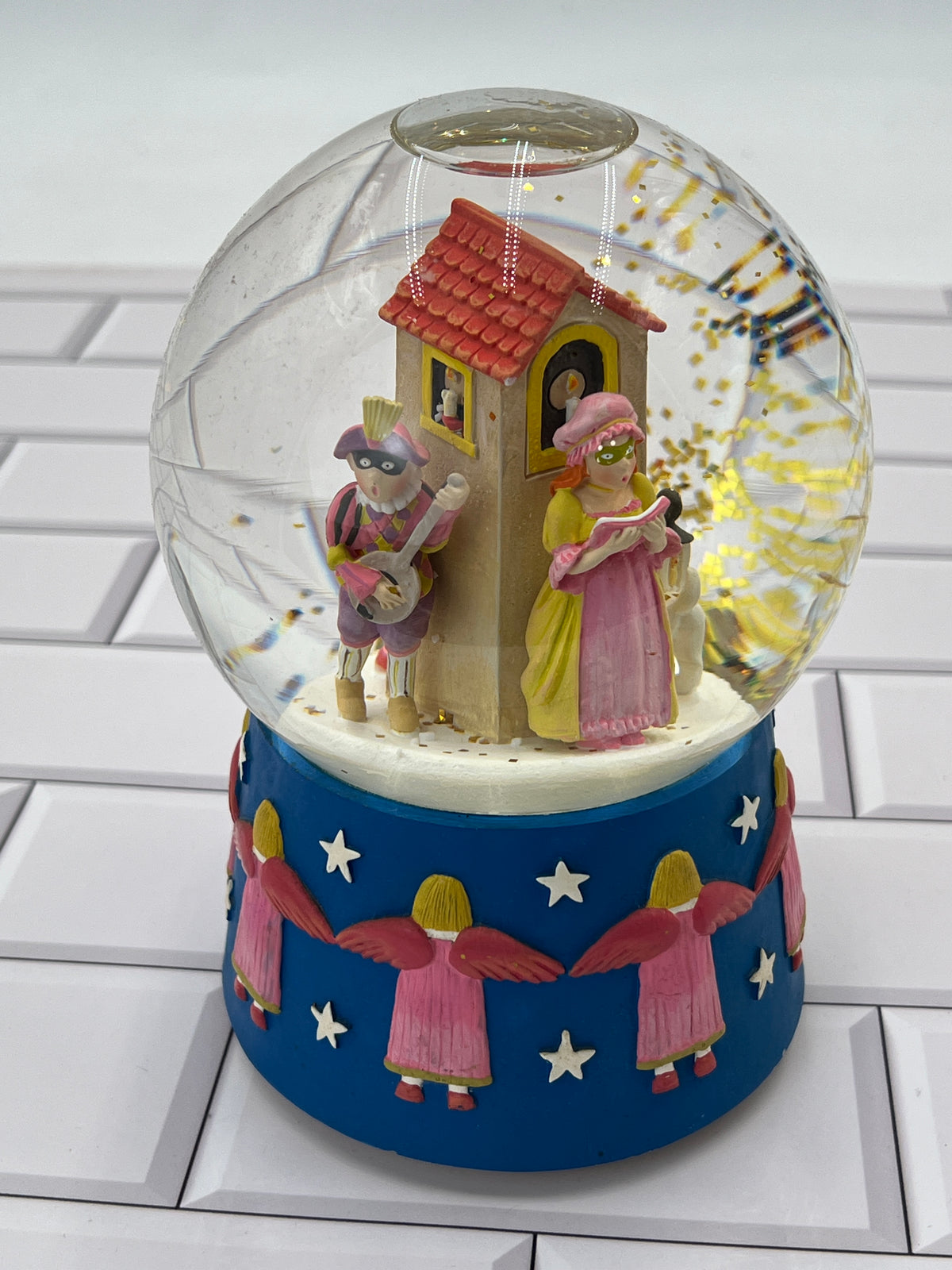 Department 56 Teach the World to Sing Minstrels Angels Musical Snow Globe photo 4