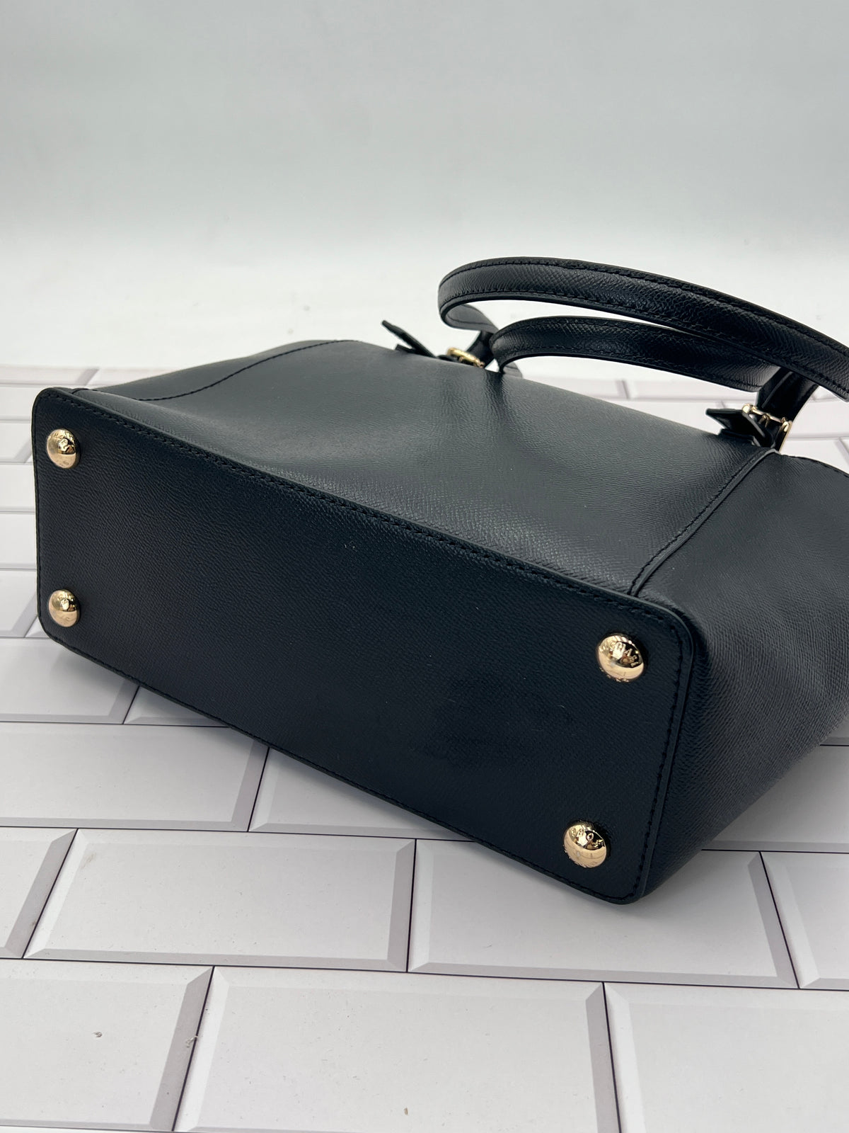 Michael Kors Charlotte Large Black Saffiano Leather Top-Zip Tote photo 3