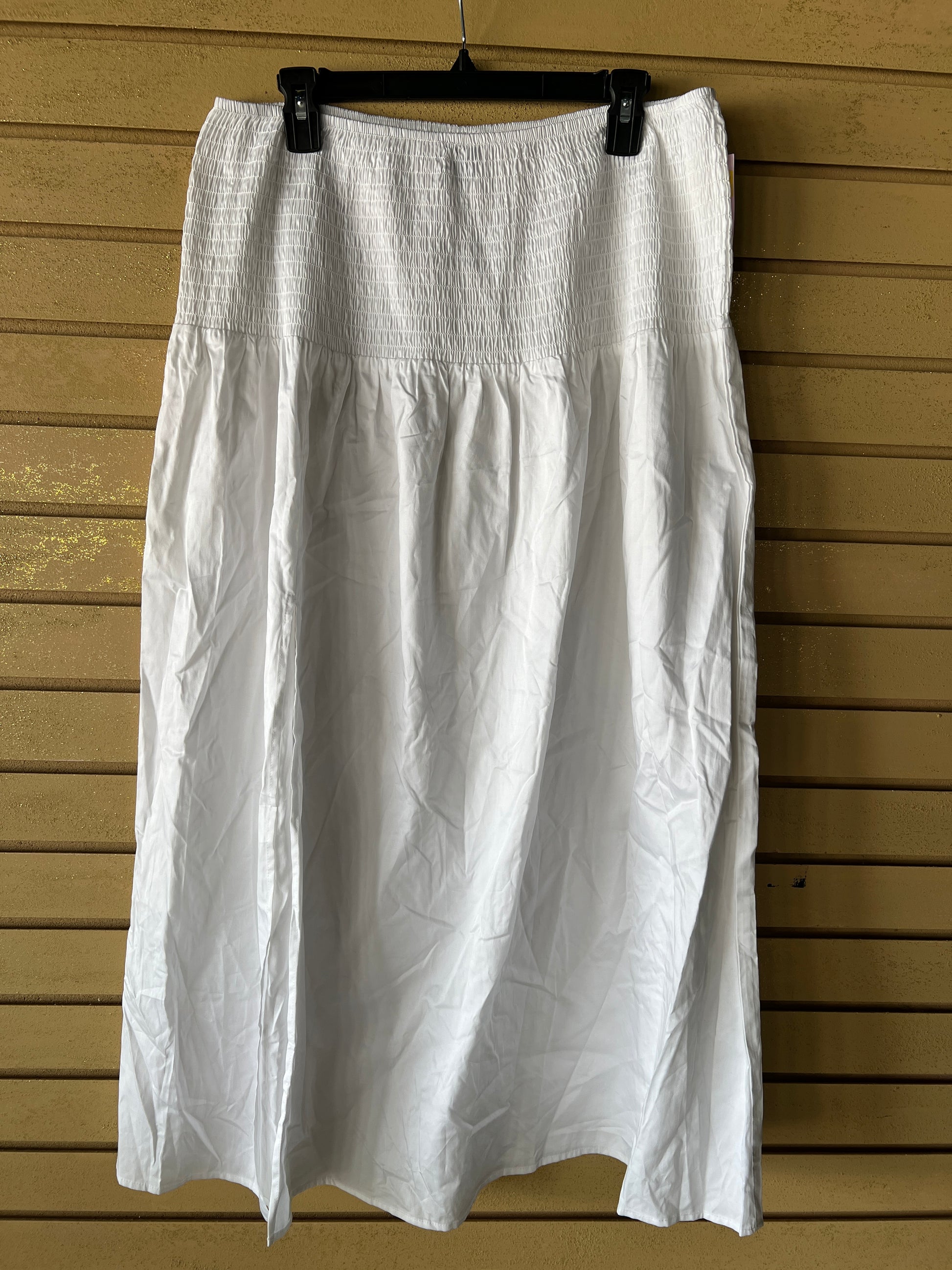 Wild Fable White Smocked Maxi Skirt, XXL, New With Tags photo 9