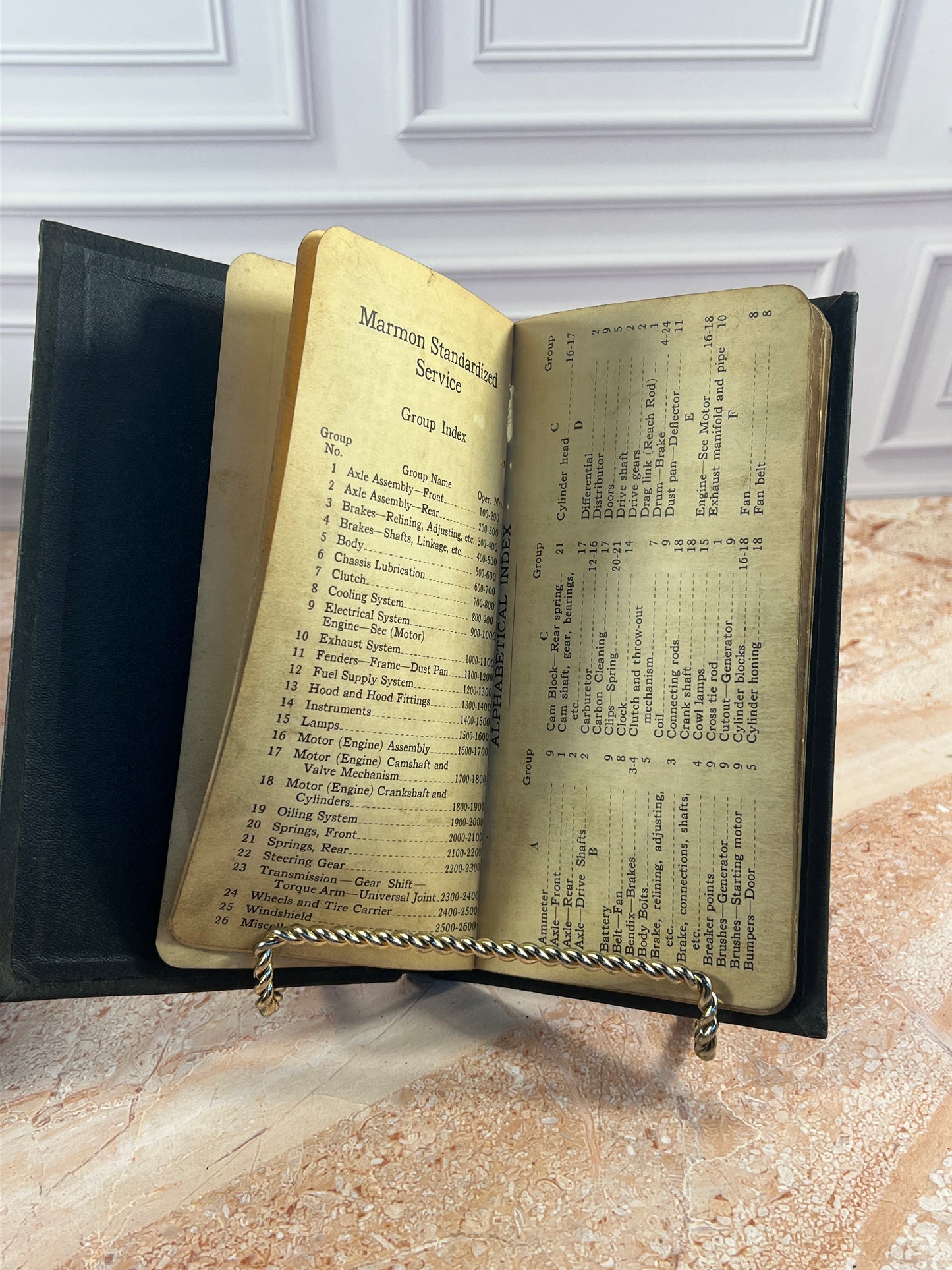 1928 Marmon Standardized Service Operations and Prices Manual photo 6