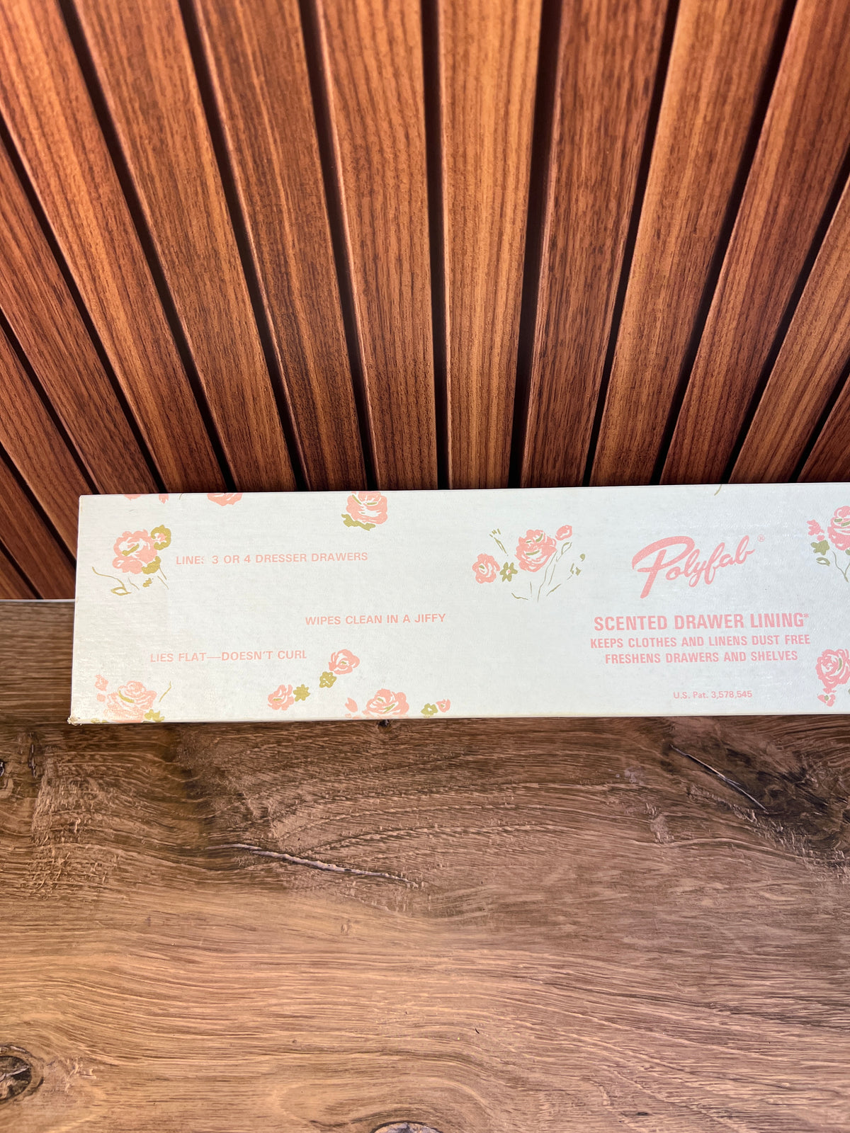 Vintage Polyfab Floral Scented Drawer Liner Roll 108 x 17.5 in photo 5