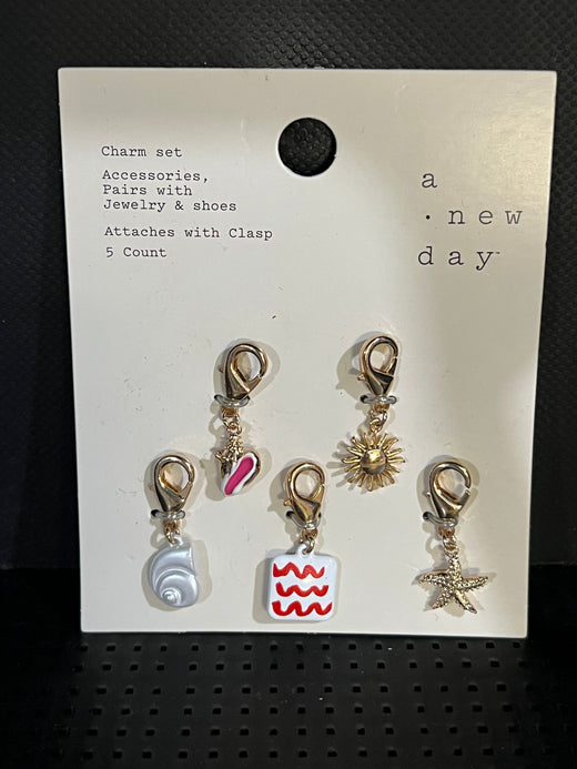 A New Day 5-Piece Gold-Tone Coastal Charm Set photo 1