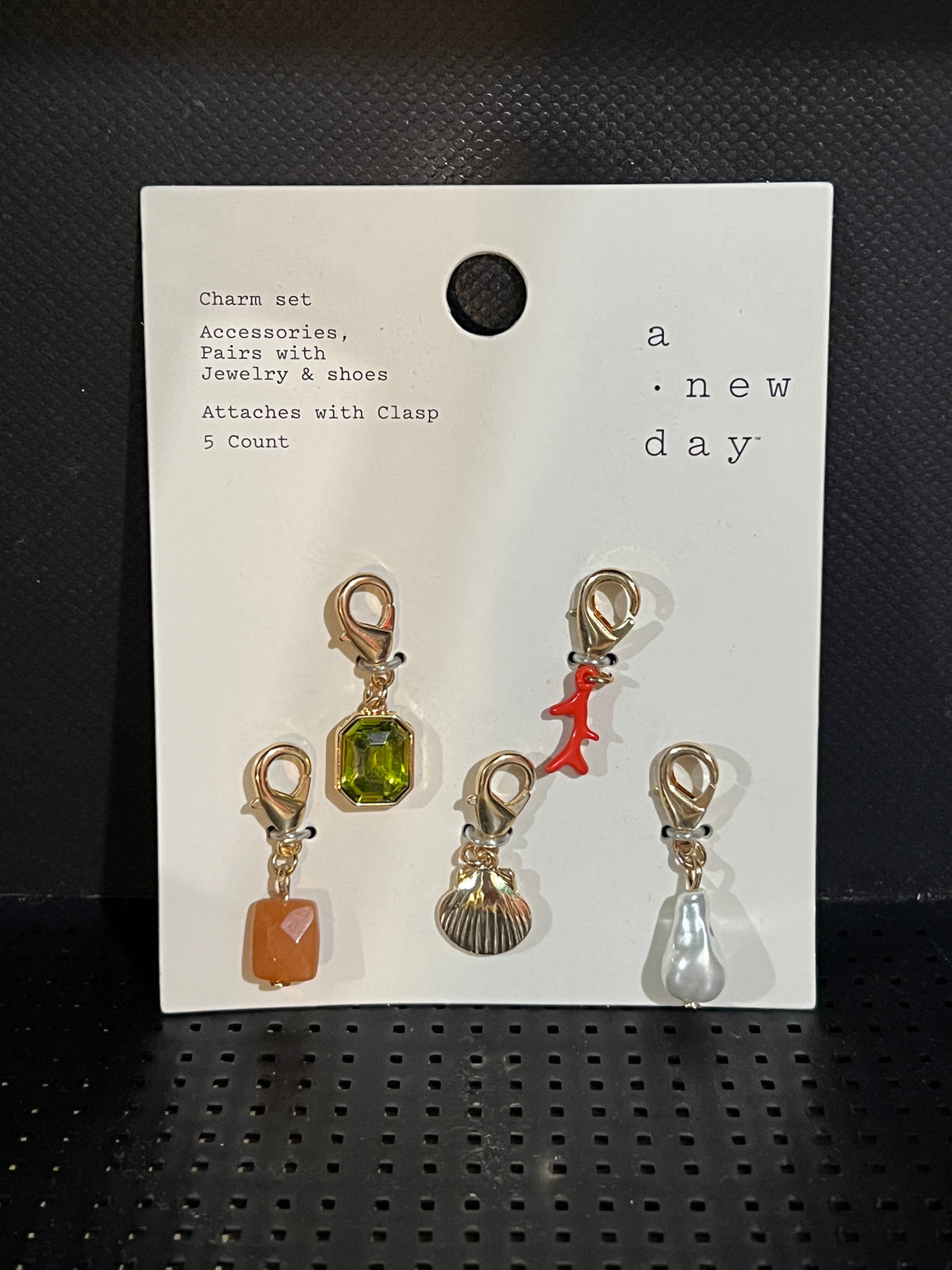 A New Day 5-Piece Gold Tone Charm Set photo 1