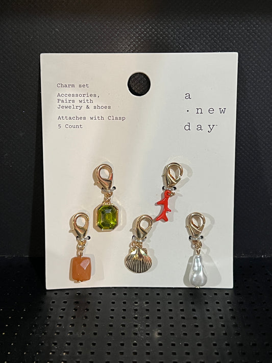 A New Day 5-Piece Gold Tone Charm Set photo 1