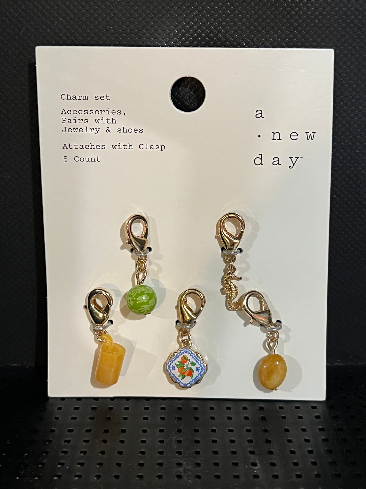 A New Day Gold-Tone Clip-On Charm Set, 5 Count photo 1
