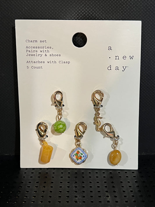 A New Day Gold-Tone Clip-On Charm Set, 5 Count photo 1
