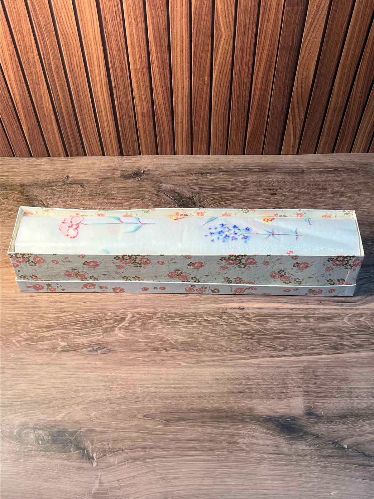 Vintage Polyfab Floral Scented Drawer Liner Roll 108 x 17.5 in photo 2
