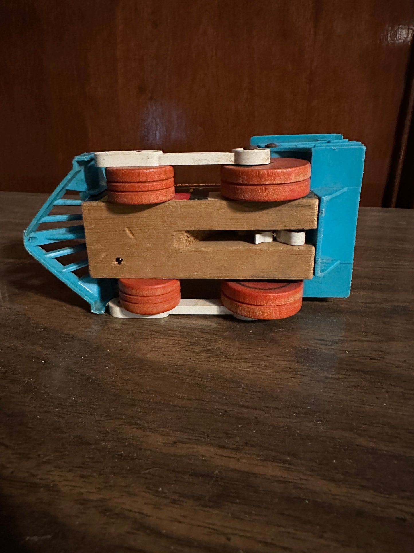 Vintage Fisher-Price Dinkey #642 Wooden Pull Toy Train Locomotive – Made in USA