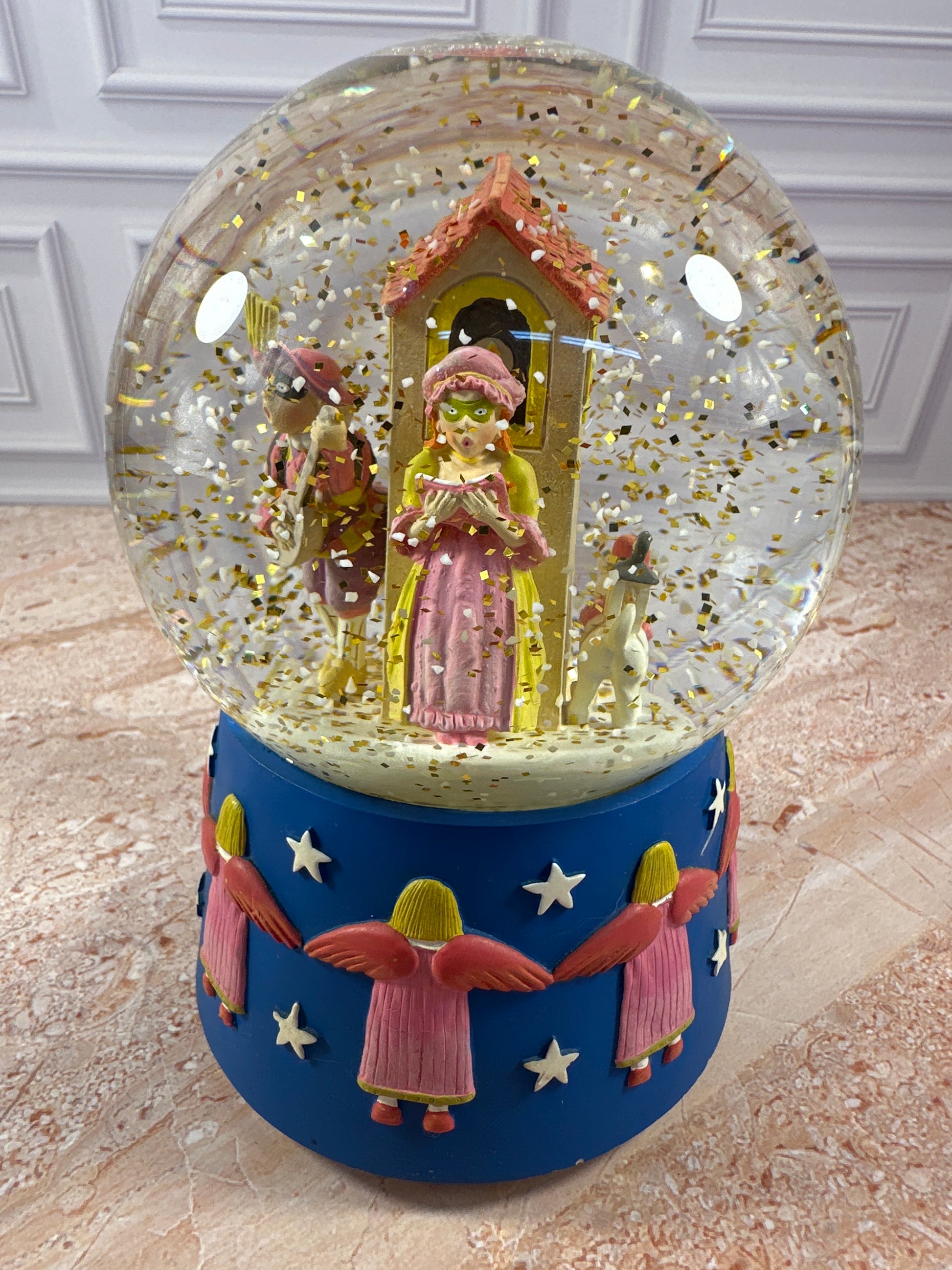 Department 56 Clown Carols Musical Snow Globe 1982 photo 6