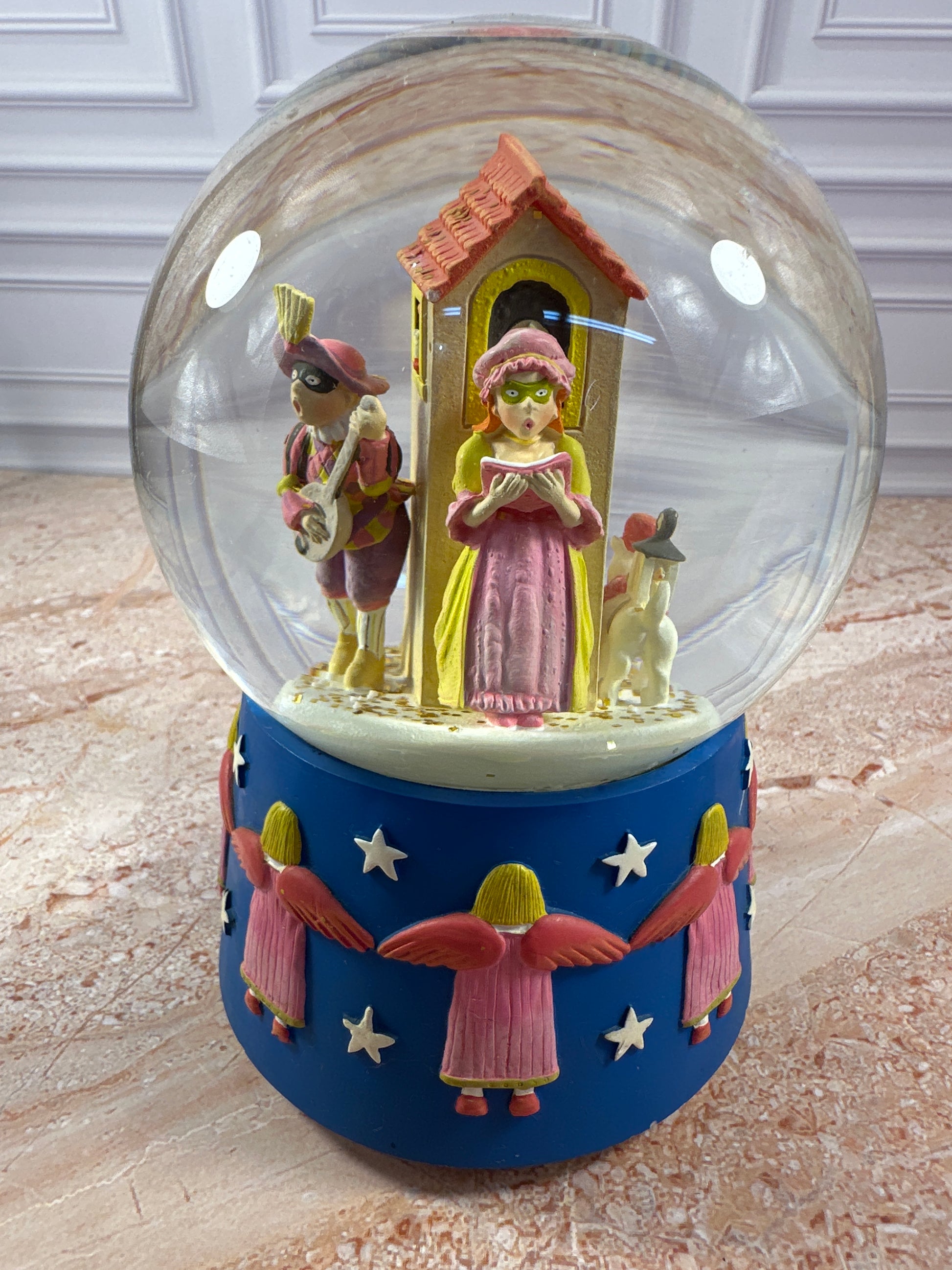 Department 56 Clown Carols Musical Snow Globe 1982 photo 1