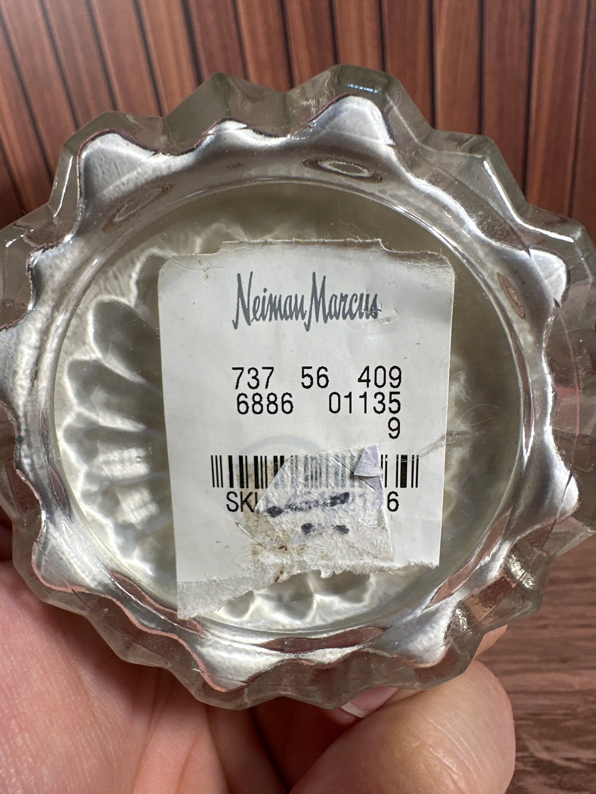 Neiman Marcus Glass Scented Body Powder Shaker photo 2